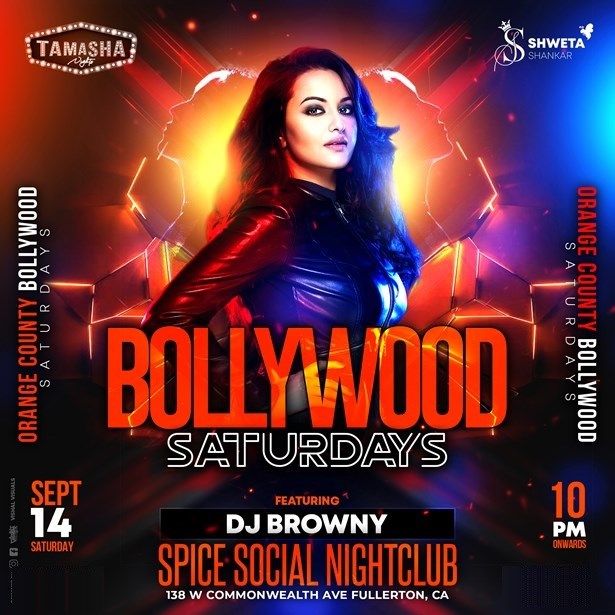 Orange County Bollywood Saturday Ft. Dj Browny Social Nightclub