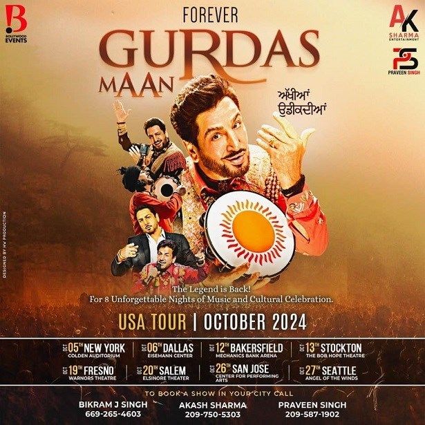 Gurdas Maan Live In Concert Stockton 2024