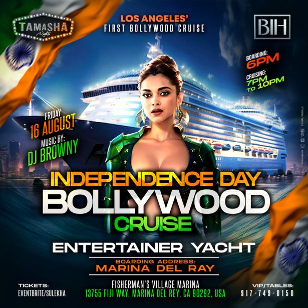 La's 1st Bollywood Cruise Ft. Dj Browny At Marina Del Ray