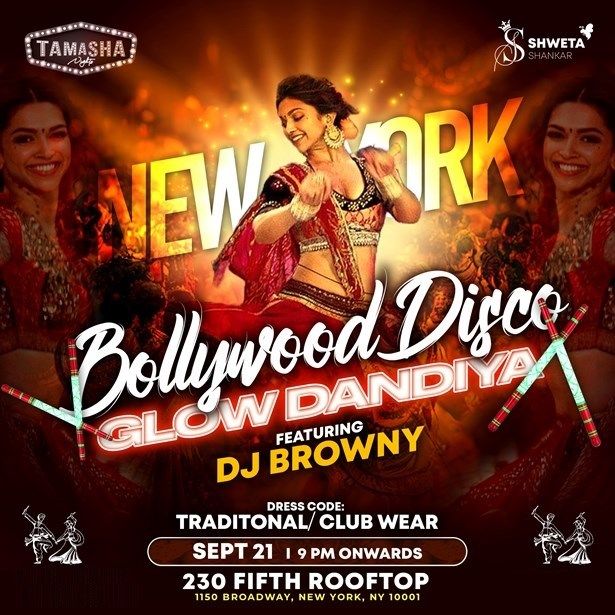 Nyc Bollywood Disco Dandiya Ft. Dj Browny At 230 Fifth Rooftop