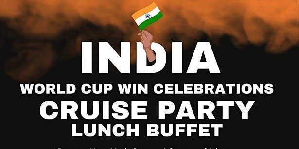 India World Cup Win Celebrations Cruise Party Indian Lunch Buffet In Nyc