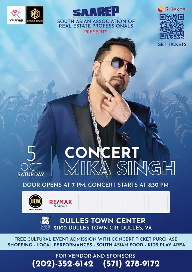 Saarep Presents Mika Singh Live In Concert Virginia 2024