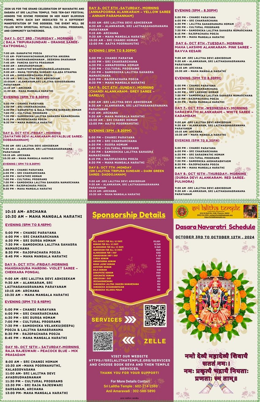 Dasara Navaratri Celebrations