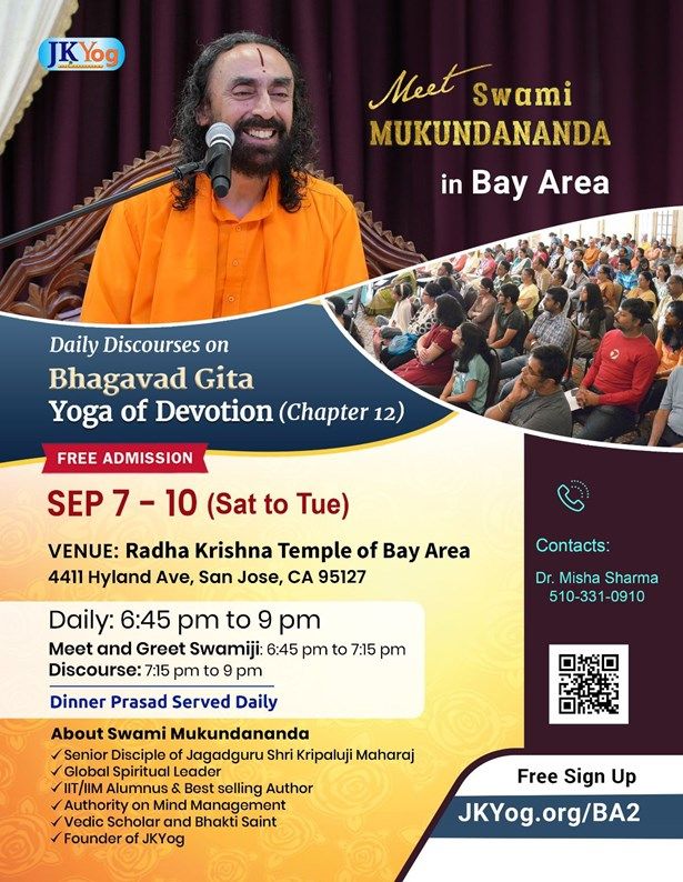 Meet & Greet With Swami Mukundananda And Bhagavad Gita Discourse