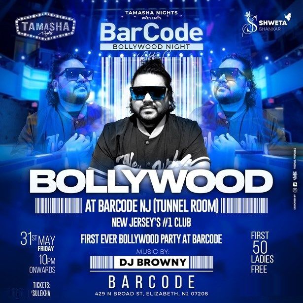 Nj Bollywood Party Ft. Dj Browny At Barcode