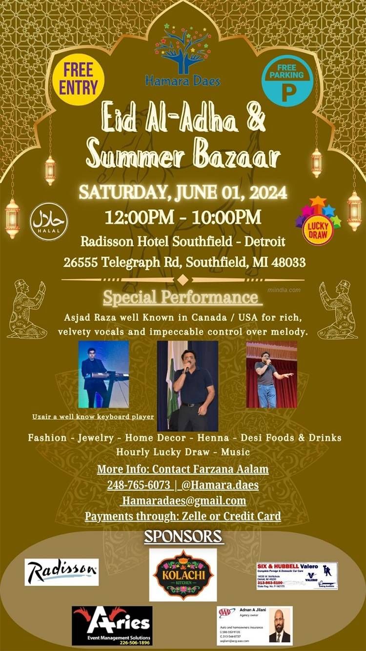 Hamara Daes Presents Eid Al-adha & Summer Bazaar