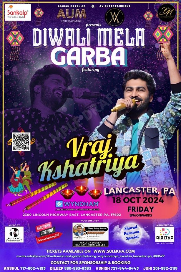 Diwali Mela And Garba Featuring Vraj Kshatriya