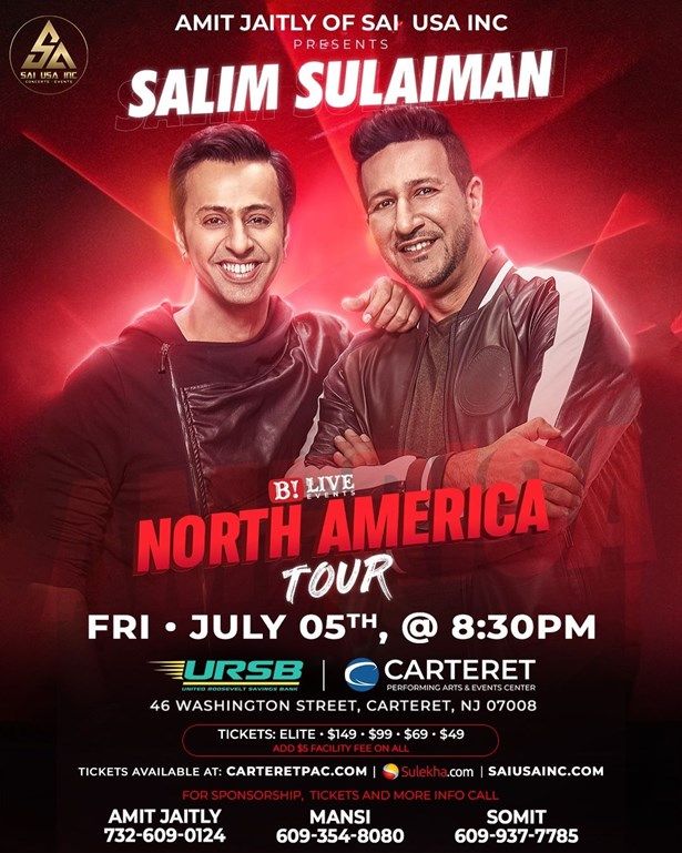 Salim Sulaiman Live In New Jersey 2024