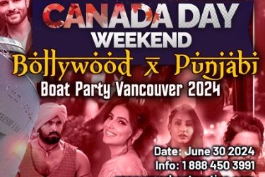 Canada Day Weekend Bollywood X Punjabi Boat Party Vancouver 2024