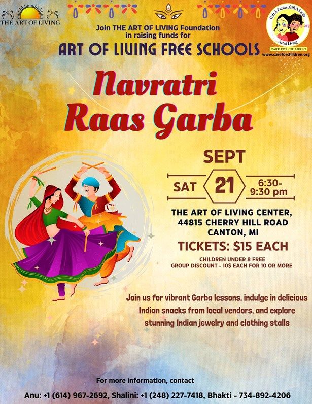 Art Of Living Foundation  Navratri Raas Garba 2024