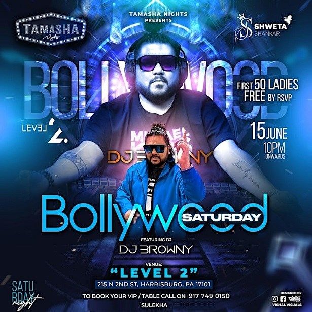 Harrisburg Bollywood Saturday Ft. Dj Browny At Level 2 Nightclub